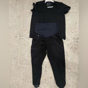 Figs M maternity scrub set